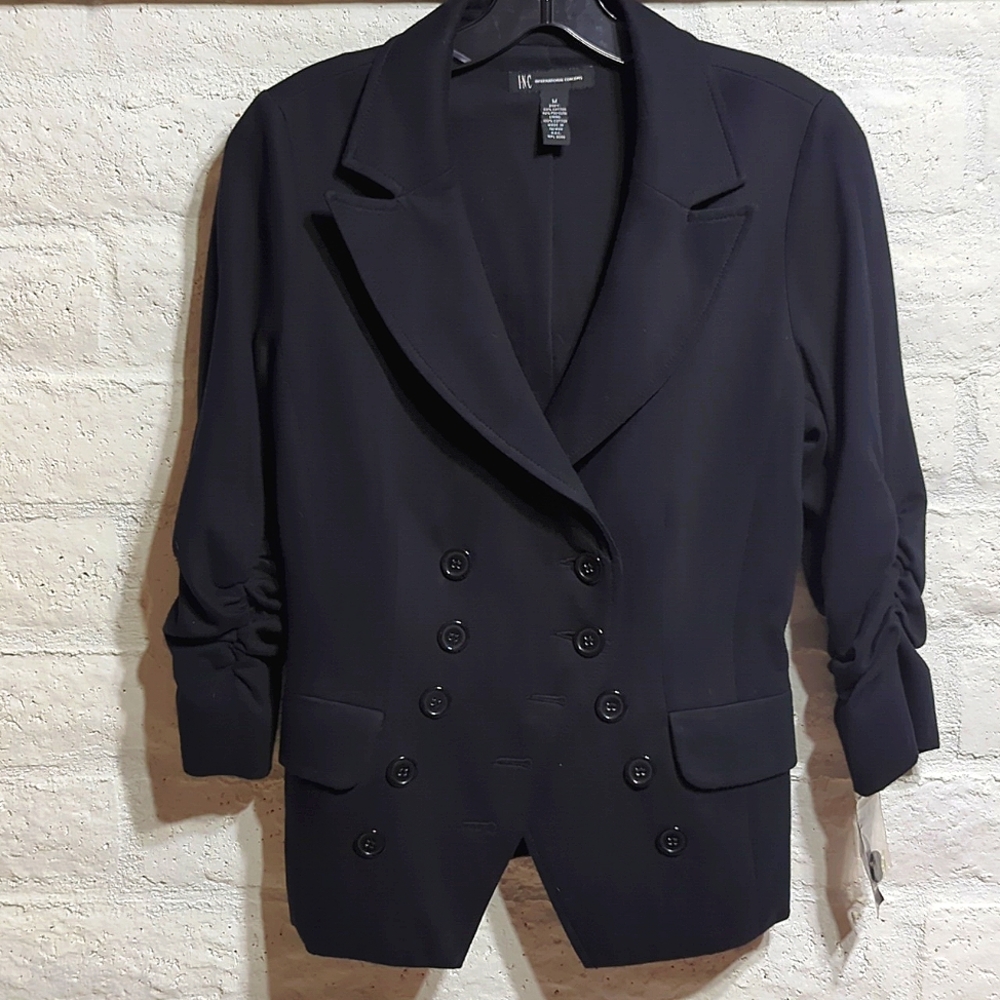 Black INC International Concepts Blazer Suit Jacket - Picture 3 of 8